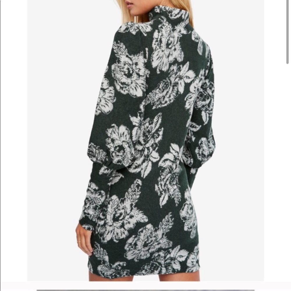 FREE PEOPLE FARRAH WOOL BLEND MINI DRESS